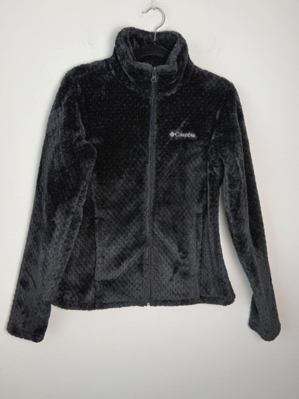 Columbia Womens Fireside Sherpa Fleece Black Size XS Cozy Outdoors Winter